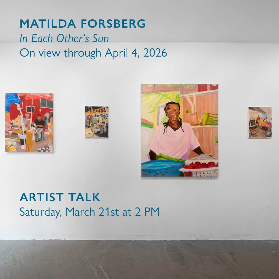 Artist Talk with Matilda Forsberg