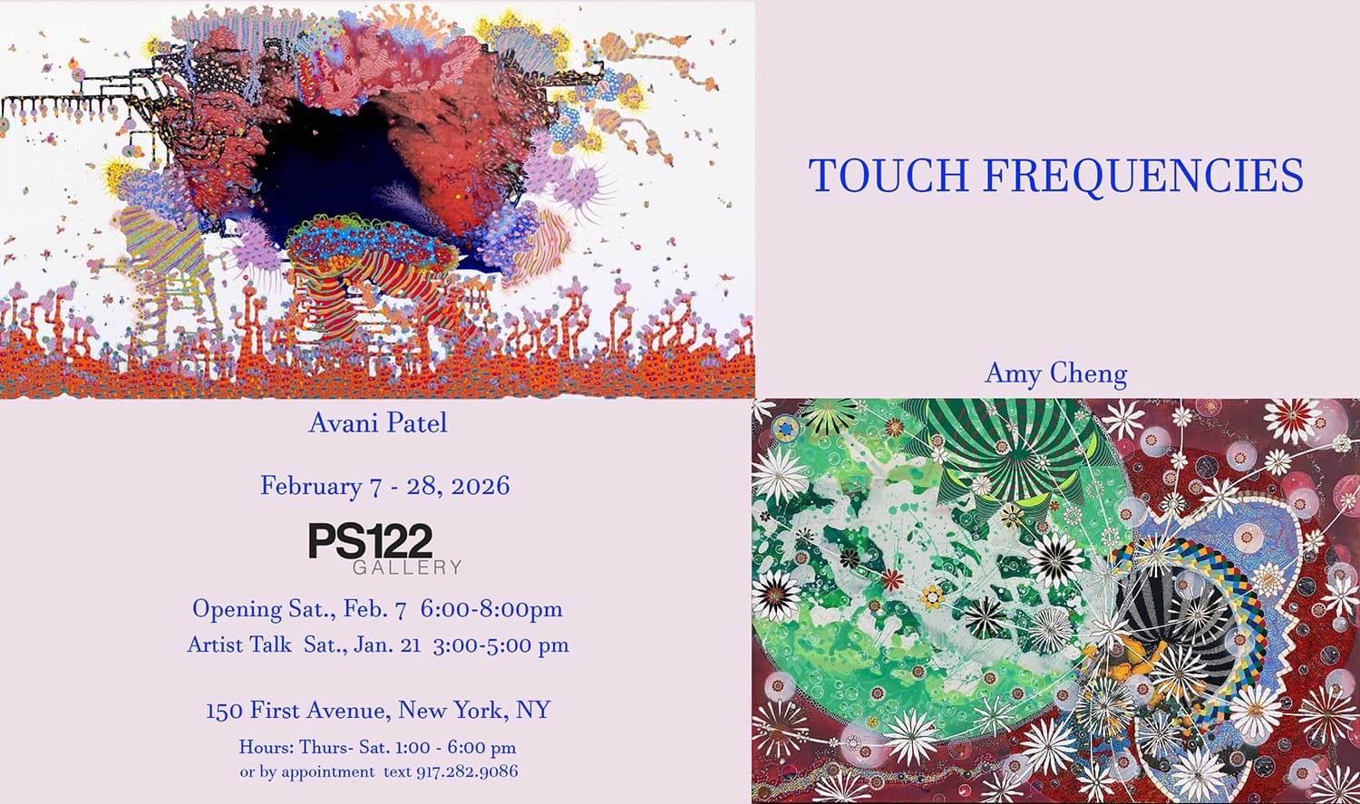 Artist Talk with Amy Cheng & Avani Patel