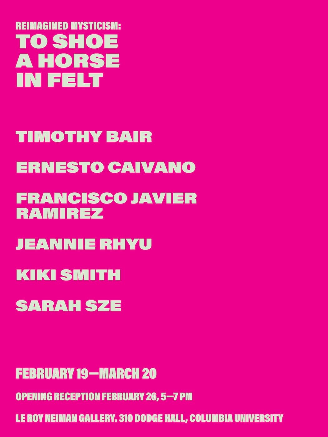 Reimagined Mysticism: To Shoe A Horse In Felt