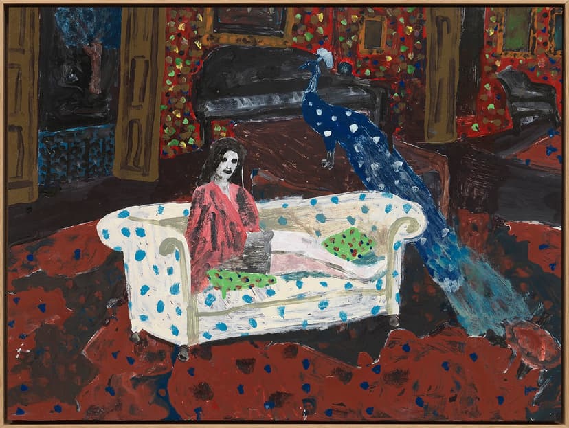 Danny Fox, A last time for everything, 2026 acrylic on board mounted on panel, framed 18 1/8 x 24 in. (46 x 61 cm.)