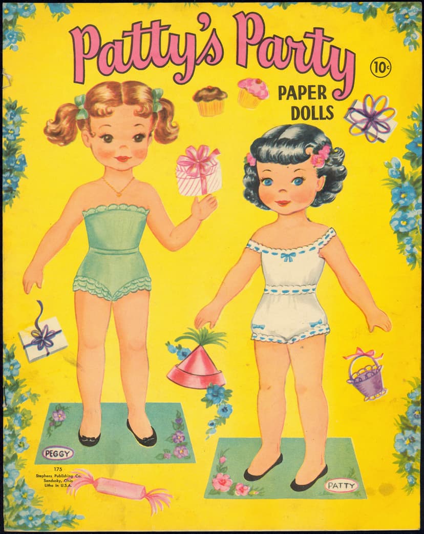 Patty’s Party paper doll book cover