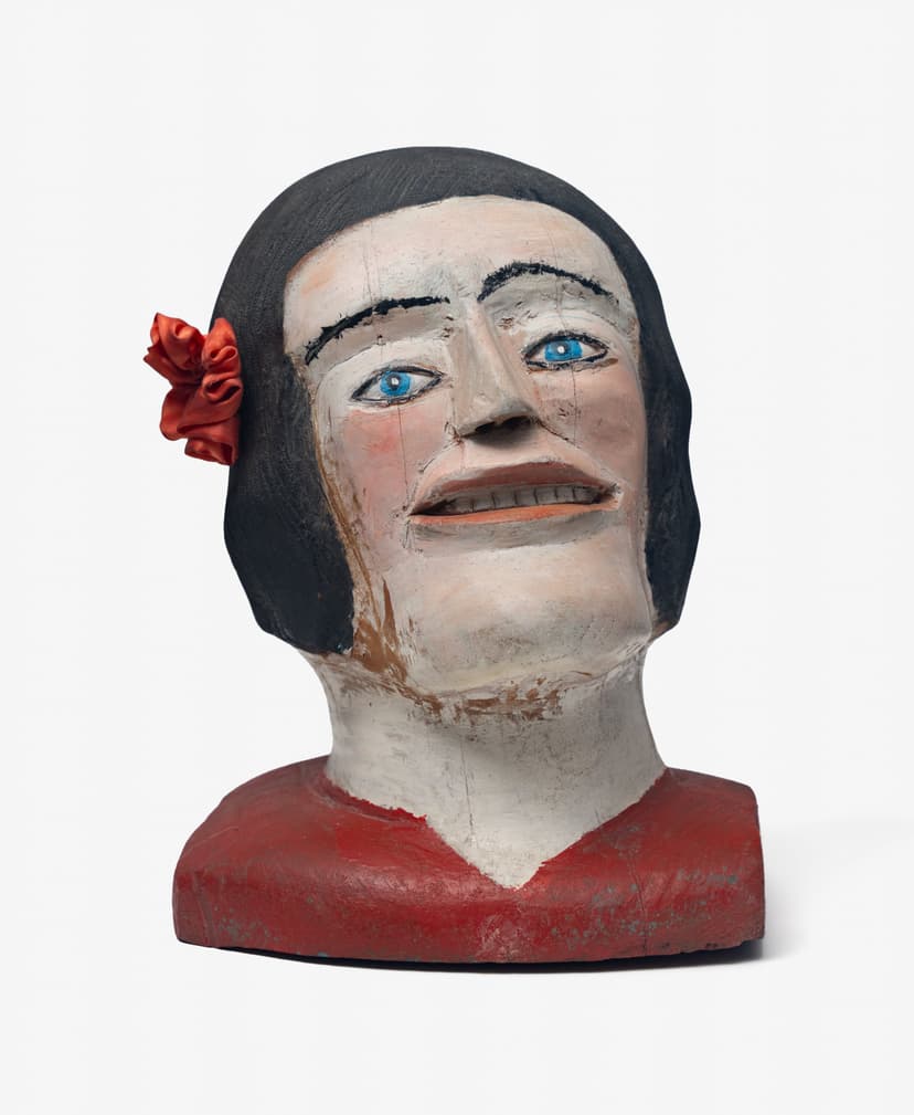 Untitled (Portrait bust of woman with rose)