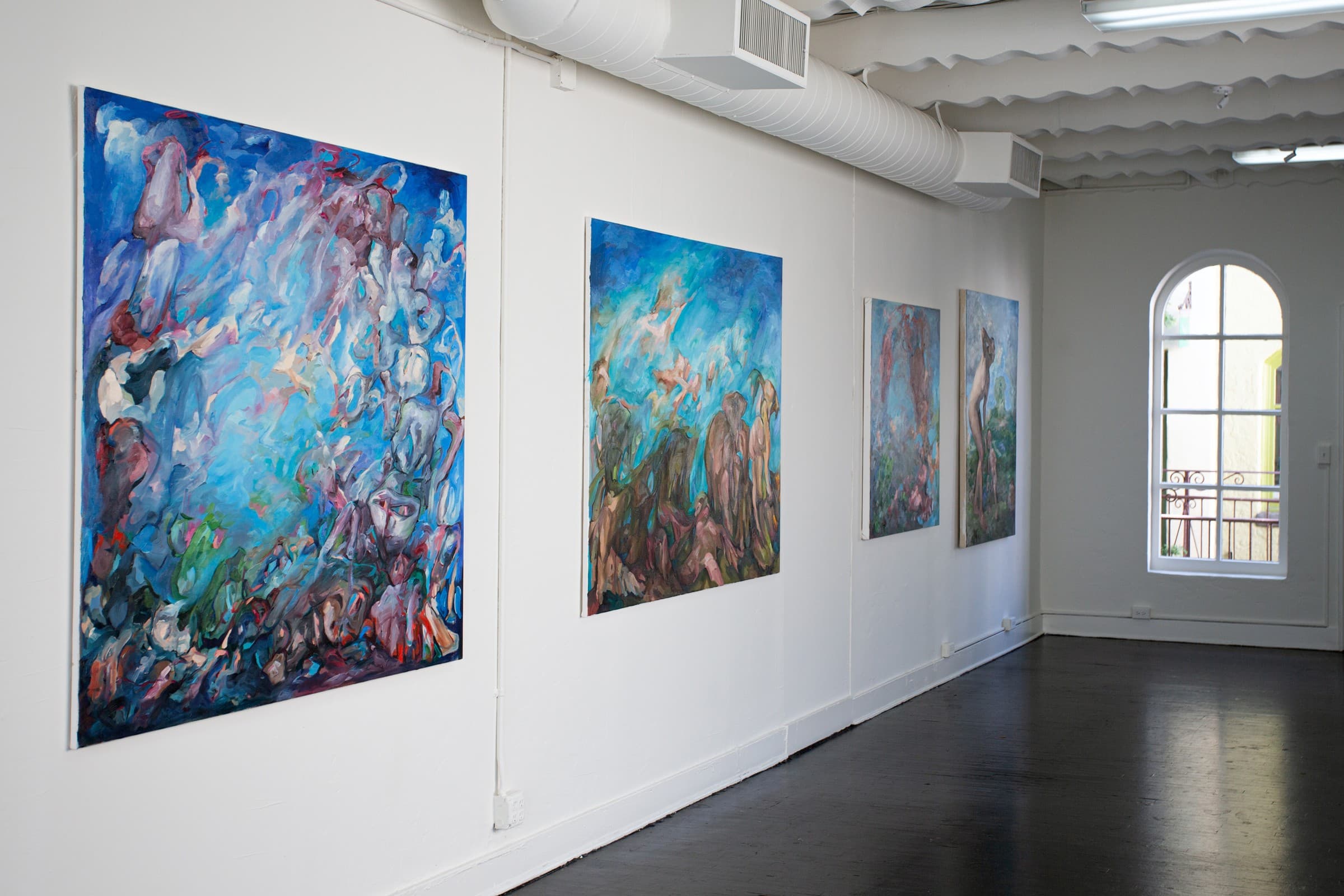 Margaret Maclean, to hell and back, installation view, induction gallery, Los Angeles, 2026