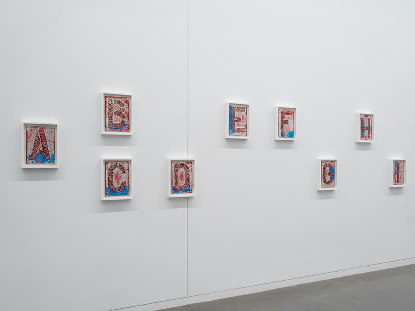 Mark Bradford, Untitled (A–Z), 2010 (installation view), Studio Museum in Harlem, 2026. Photo: Kris Graves