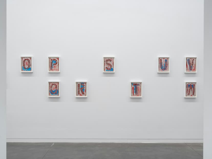 Mark Bradford, Untitled (A–Z), 2010 (installation view), Studio Museum in Harlem, 2026. Photo: Kris Graves