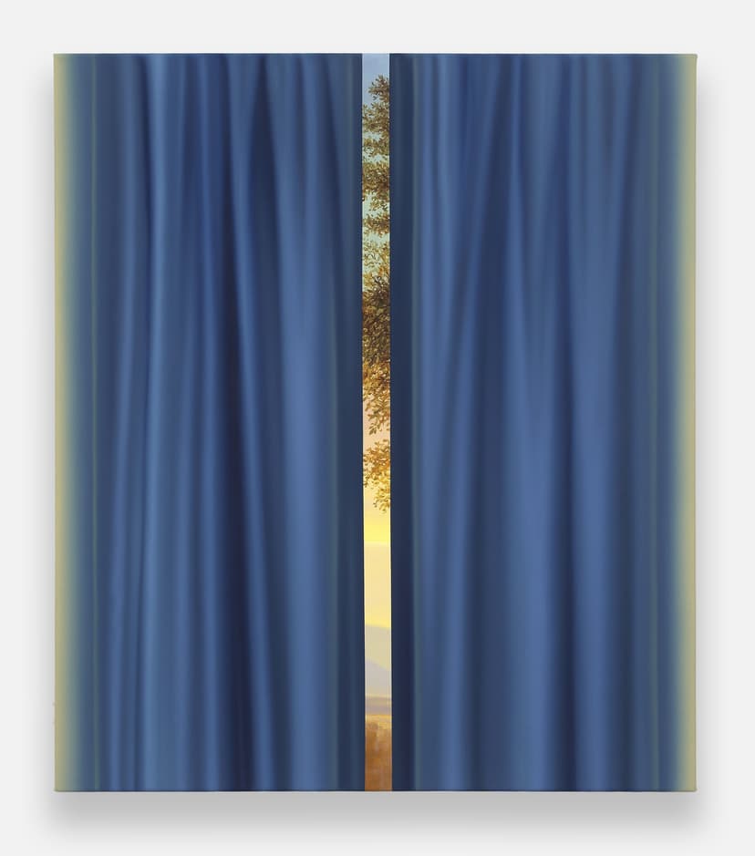 The Beeches and Glowing Blue Curtain