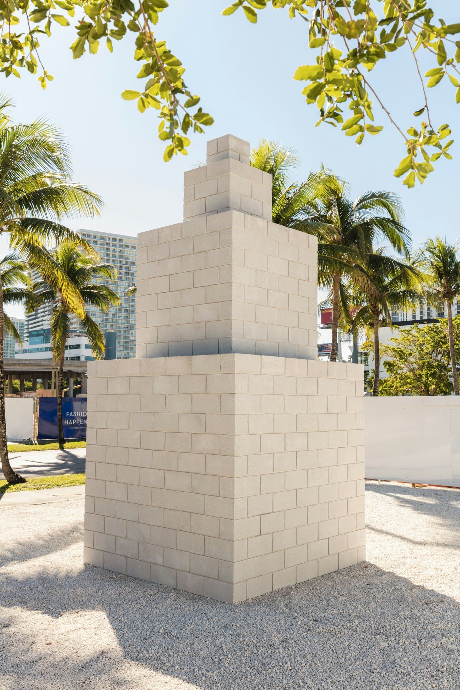 Sol LeWitt, Tower (Frankfurt), 1990, concrete blocks. Courtesy Paula Cooper Gallery, New York. Photo: Fredrik Nilsen Studio